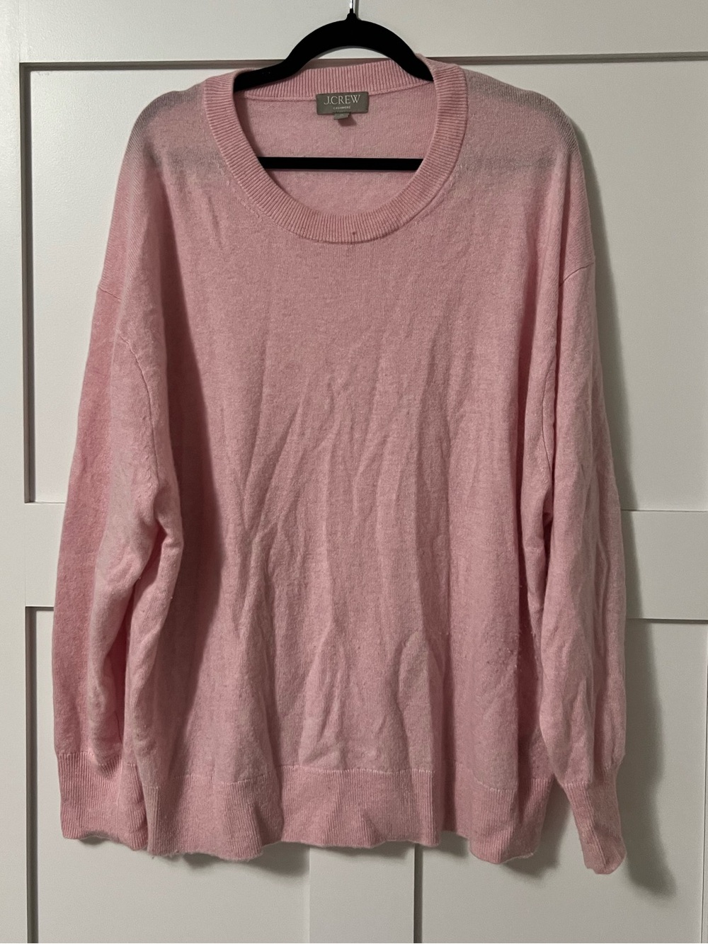 J Crew Cashmere Pink Crewneck Sweater